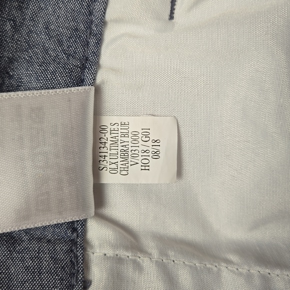 Old Navy light blue Ultimate Straight cotton chambray pants, size 32×34, NWT - Picture 10 of 11
